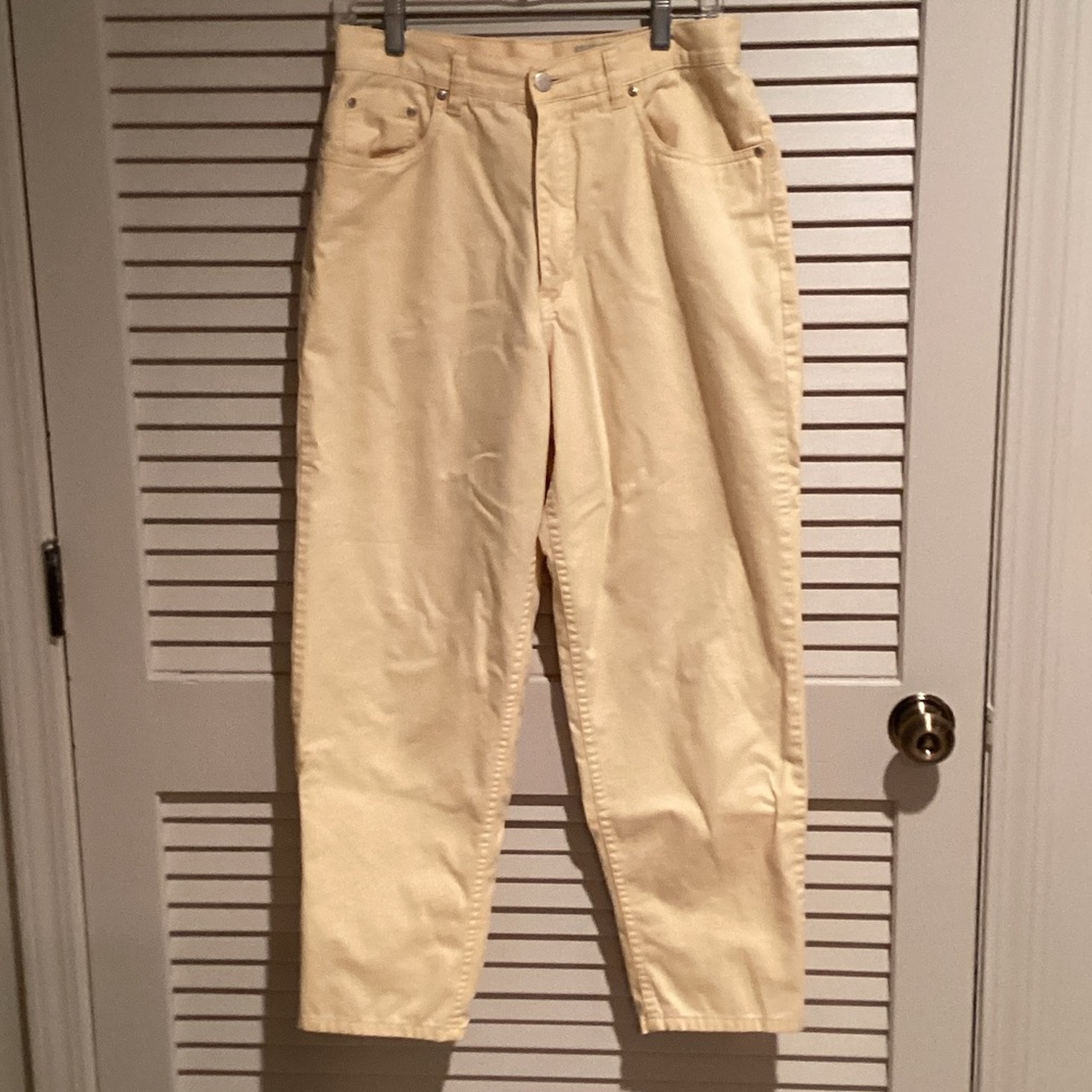 Eddie Bauer Yellow Straight Leg Pants 12P